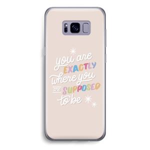 CaseCompany Right Place: Samsung Galaxy S8 Transparant Hoesje