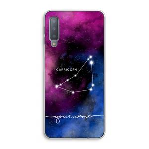 CaseCompany Sterrenbeeld - Donker: Samsung Galaxy A7 (2018) Transparant Hoesje