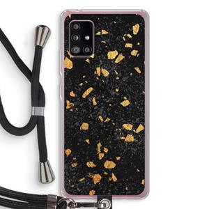 CaseCompany Terrazzo N°7: Samsung Galaxy A51 5G Transparant Hoesje met koord