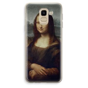 CaseCompany Mona Lisa: Samsung Galaxy J6 (2018) Transparant Hoesje