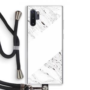 CaseCompany Biggest stripe: Samsung Galaxy Note 10 Plus Transparant Hoesje met koord