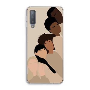 CaseCompany Sweet creatures: Samsung Galaxy A7 (2018) Transparant Hoesje