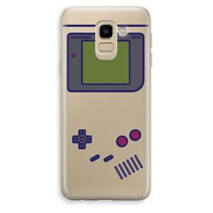 CaseCompany Game On: Samsung Galaxy J6 (2018) Transparant Hoesje