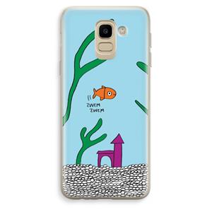 CaseCompany Aquarium: Samsung Galaxy J6 (2018) Transparant Hoesje