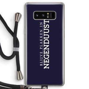 CaseCompany Blijve plakken in Negenduust: Samsung Galaxy Note 8 Transparant Hoesje met koord