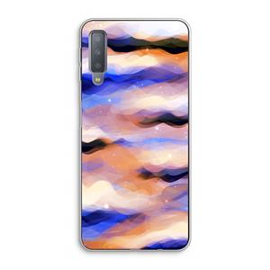 CaseCompany Donkere Wolken: Samsung Galaxy A7 (2018) Transparant Hoesje