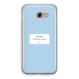 CaseCompany Reminder: Samsung Galaxy A5 (2017) Transparant Hoesje