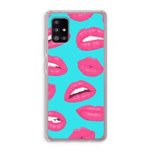 CaseCompany Bite my lip: Samsung Galaxy A51 5G Transparant Hoesje