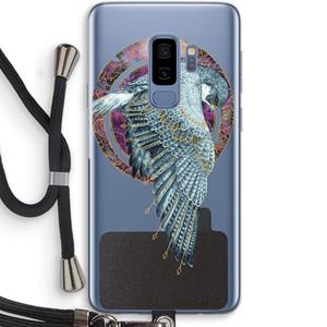 CaseCompany Golden Falcon: Samsung Galaxy S9 Plus Transparant Hoesje met koord