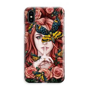 CaseCompany Lady Moth: iPhone XS Max Volledig Geprint Hoesje
