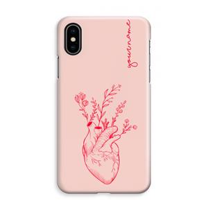 CaseCompany Blooming Heart: iPhone XS Max Volledig Geprint Hoesje