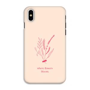 CaseCompany Where flowers bloom: iPhone XS Tough Case