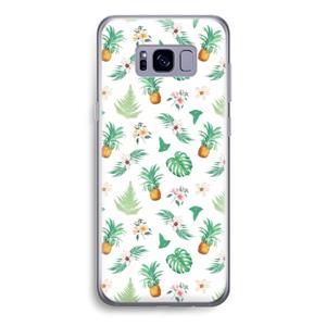 CaseCompany Ananas bladeren: Samsung Galaxy S8 Transparant Hoesje