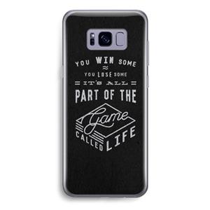 CaseCompany Life: Samsung Galaxy S8 Transparant Hoesje