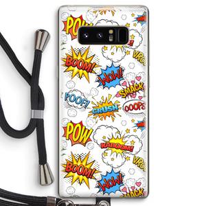 CaseCompany Pow Smack: Samsung Galaxy Note 8 Transparant Hoesje met koord