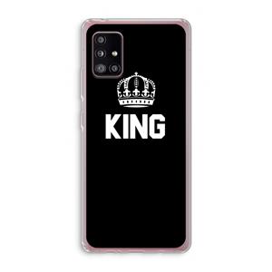 CaseCompany King zwart: Samsung Galaxy A51 5G Transparant Hoesje
