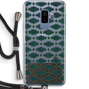 CaseCompany Moroccan tiles: Samsung Galaxy S9 Plus Transparant Hoesje met koord