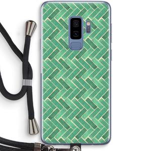 CaseCompany Moroccan tiles 2: Samsung Galaxy S9 Plus Transparant Hoesje met koord