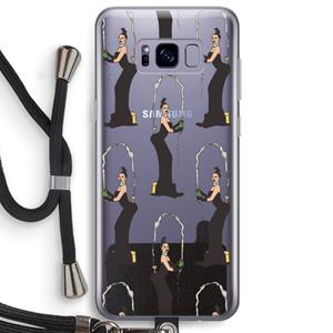 CaseCompany Pop Some Kim: Samsung Galaxy S8 Plus Transparant Hoesje met koord
