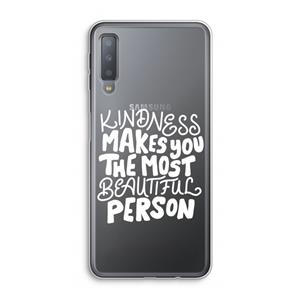 CaseCompany The prettiest: Samsung Galaxy A7 (2018) Transparant Hoesje