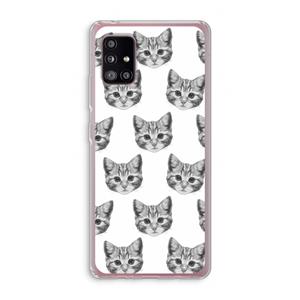 CaseCompany Kitten: Samsung Galaxy A51 5G Transparant Hoesje
