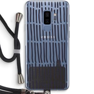 CaseCompany Moroccan stripes: Samsung Galaxy S9 Plus Transparant Hoesje met koord