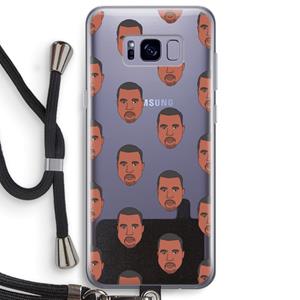 CaseCompany Kanye Call Me℃: Samsung Galaxy S8 Plus Transparant Hoesje met koord