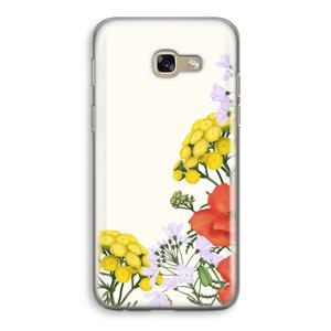 CaseCompany Wilde bloemen: Samsung Galaxy A5 (2017) Transparant Hoesje