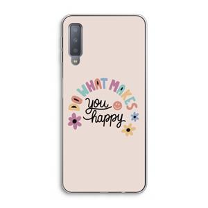 CaseCompany Happy days: Samsung Galaxy A7 (2018) Transparant Hoesje