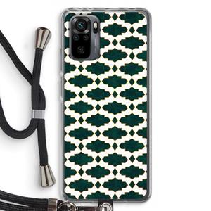 CaseCompany Moroccan tiles: Xiaomi Redmi Note 10 Pro Transparant Hoesje met koord
