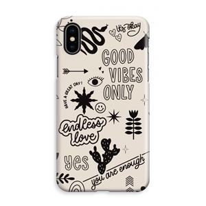 CaseCompany Good vibes: iPhone XS Max Volledig Geprint Hoesje