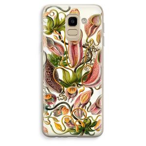 CaseCompany Haeckel Nepenthaceae: Samsung Galaxy J6 (2018) Transparant Hoesje