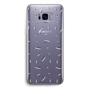 CaseCompany Hipster stripes: Samsung Galaxy S8 Transparant Hoesje
