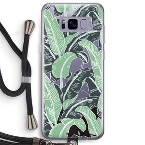 CaseCompany This Sh*t Is Bananas: Samsung Galaxy S8 Plus Transparant Hoesje met koord