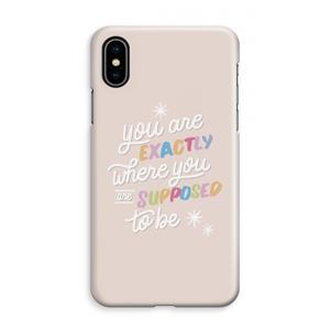 CaseCompany Right Place: iPhone XS Max Volledig Geprint Hoesje