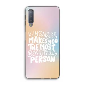 CaseCompany The prettiest: Samsung Galaxy A7 (2018) Transparant Hoesje