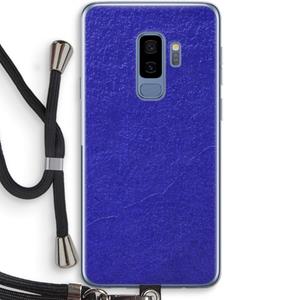 CaseCompany Majorelle Blue: Samsung Galaxy S9 Plus Transparant Hoesje met koord