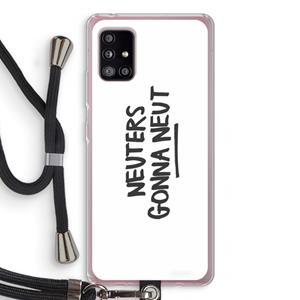 CaseCompany Neuters: Samsung Galaxy A51 5G Transparant Hoesje met koord