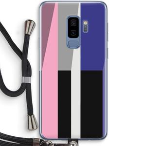 CaseCompany Gestalte 4: Samsung Galaxy S9 Plus Transparant Hoesje met koord