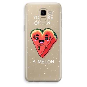 CaseCompany One In A Melon: Samsung Galaxy J6 (2018) Transparant Hoesje