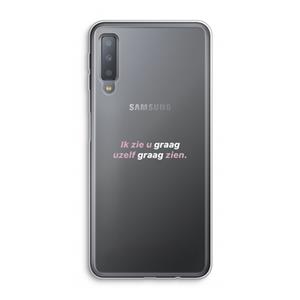 CaseCompany uzelf graag zien: Samsung Galaxy A7 (2018) Transparant Hoesje