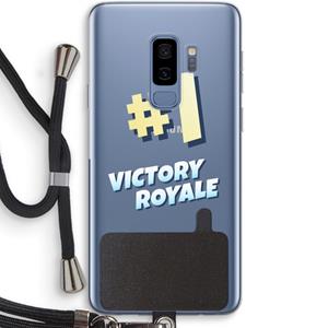 CaseCompany Victory Royale: Samsung Galaxy S9 Plus Transparant Hoesje met koord