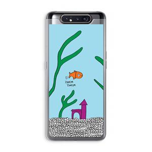CaseCompany Aquarium: Samsung Galaxy A80 Transparant Hoesje