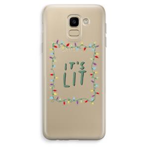 CaseCompany It's Lit: Samsung Galaxy J6 (2018) Transparant Hoesje
