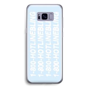 CaseCompany Hotline bling blue: Samsung Galaxy S8 Transparant Hoesje