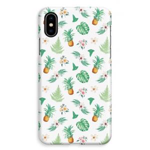 CaseCompany Ananas bladeren: iPhone XS Max Volledig Geprint Hoesje
