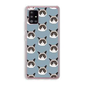 CaseCompany It's a Purrr Case: Samsung Galaxy A51 5G Transparant Hoesje