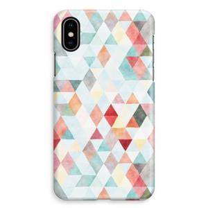 CaseCompany Gekleurde driehoekjes pastel: iPhone XS Max Volledig Geprint Hoesje