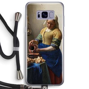 CaseCompany The Milkmaid: Samsung Galaxy S8 Plus Transparant Hoesje met koord