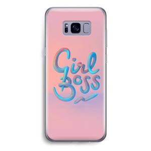 CaseCompany Girl boss: Samsung Galaxy S8 Transparant Hoesje